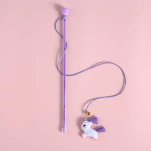 Funny <b>Cat</b> Teaser Sticks with Unicorns and Bears Plastic Pet <b>Plush</b> Bell and Tassel Ball Interactive Movement Toy for Pets - Product Image 2