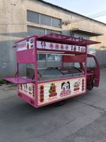 Camion de nourriture électrique à trois roues multifonctionnel, chariot de vente mobile professionnel pour les marchés nocturnes