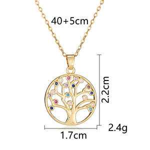 XL143 Collar Árbol DE LA Vida Acero Inoxidable-Brillo Eterno, Hipoalergénico, Idea de Regalo Unisex - Product Image 2