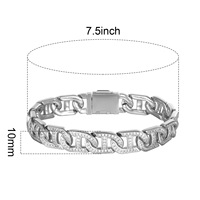 Bracelet de tennis personnalisé à la mode avec boucle en cuivre, bracelet en zircon de haute qualité, bijoux pour femmes