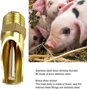 NL713 1/2 Abreuvoir à mamelon en laiton Quantité d'eau réglable Abreuvoir à mamelon en laiton pour poulets, automatique pour porcs, vaches <span class=keywords><strong>moutons</strong></span> - Product Image 6