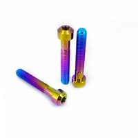 Baut Torx Flens Titanium GR5 M8*55, Sekrup Ti Berbentuk Chamfer, Pengganti untuk Dudukan Motor Sur-ron Ultra Bee