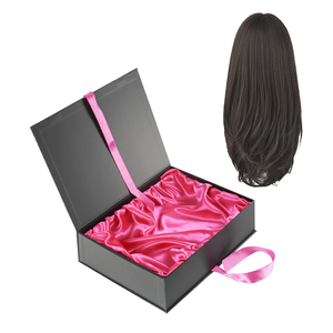 Cajas de Regalo Magnéticas Pequeñas Negras con Protección UV y Especificaciones de Lámina para Empaque de Cosméticos - Estampado en Relieve para Delineador de Ojos y Pelucas - Product Image 1