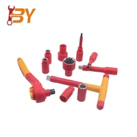 Kit d'outils électriques professionnels 21 pièces 1/2 pouce, ensemble d'outils d'électricien isolés VDE, jeu de tournevis à douilles
