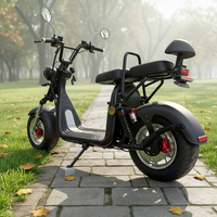 Moto électrique Citycoco 2000W 45km/h à longue autonomie, batterie au lithium 200kg, en alliage d'aluminium, étanche, très vendue