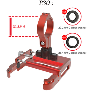 Gub P30 Aluminium Fiets Telefoon Houder Fiets Telefoon Stand Scooter Moto Mount Ondersteuning Stuur Clips Voor 3.5 "Tot 7.5" Apparaat - Product Image 5