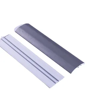 Office building accessories - Aluminum floor decoration - Metal threshold transition profiles with anti slip decorative lines