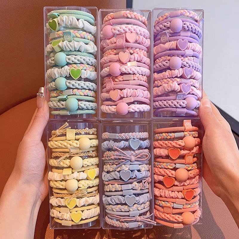 Children Cartoon Hair Ties Simple Colorful Rubber Bands High Quality ...