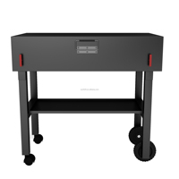 Barbecue portable pliable en acier inoxydable pour le camping en plein air, barbecue au charbon de bois