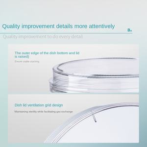 Bkmam biologique jetable 90mm carré en <span class=keywords><strong>plastique</strong></span> boîte de <span class=keywords><strong>Pétri</strong></span> 2-3-4 plaque fendue 60mm utilisation en laboratoire sac de stérilisation boîte stérile - Product Image 3