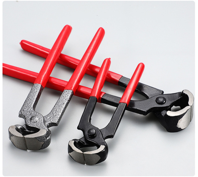 High Carbon Steel Horseshoe Repair Tool Multi-functional Industrial Grade Plier Woodworking Nail Puller Curved Jaw Bend Plier
