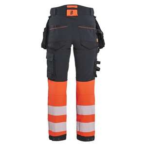 BLAKLADER - 702516489955C40 <b>Women</b>’s Hi-Vis <b>trousers</b> 4-way <b>stretch</b> Black/Red hi-vis - EAN 7330509929339 HI-VIS WORKWEAR - Product Image 2