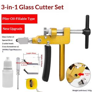 Ouvre-carreaux manuel 2-en-1 pour verre et céramique avec fonction de grattage magnétique 542g - Product Image 2