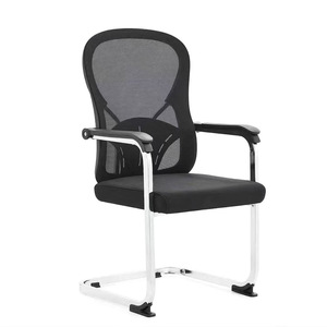 Office Chair Mesh Back Ergonomic Fixed Armrest Bow Frame Workstation Chair - Product Image 2