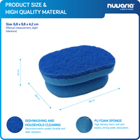 Esponja de Limpieza Ergonómica Antiarañazos con Agarre para los Dedos y Espuma de Poros Finos para Limpieza de Cocina
