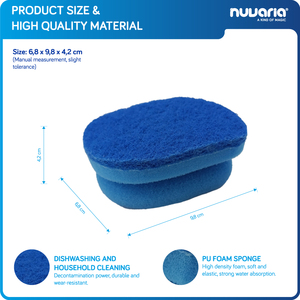 Spugna per Pulizia Ergonomica Antigraffio con Impugnatura Ergonomica e Schiuma a Pori Fini per Pulizia della Cucina - Product Image 3