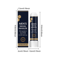 Inhalateur Nasal Liquide Hommes Marque Blanche aux Herbes Biologiques et Peptides – Portable, Rafraîchissant, Confortable, Arôme Apaisant, Élimine les Odeurs Corporelles – Vente en Gros