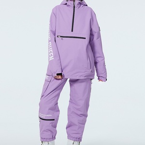 Combinaison de ski deux pièces imperméable pour femmes pour les sports d'hiver <span class=keywords><strong>salopette</strong></span> chaude de <span class=keywords><strong>neige</strong></span> en plein air avec costume de combinaison de <span class=keywords><strong>neige</strong></span> coupe-vent - Product Image 1