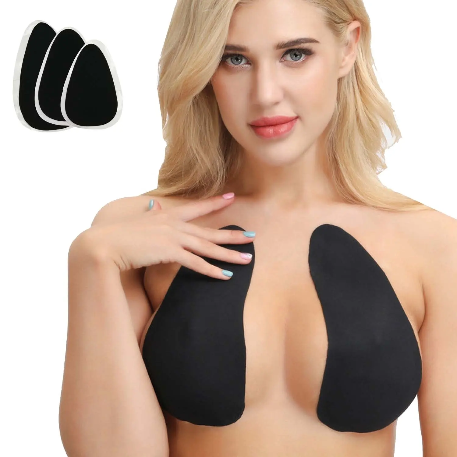 Factory Made Womens Invisible Teardrop Große Brust Aufkleber Nippel Aufkleber Heben Silikon Brust straffung Aufkleber