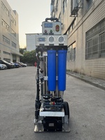 Système de dessalement par osmose inverse mobile 500L/H à poussée manuelle pour la production d'eau potable, le nettoyage de vitres extérieur et le lavage de voitures