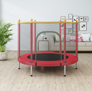 Équipement de <span class=keywords><strong>trampoline</strong></span> pliable et sûr pour l'intérieur et l'extérieur avec <span class=keywords><strong>filet</strong></span> en EVA/PU et six <span class=keywords><strong>poteaux</strong></span> stables pour adultes et enfants - Product Image 6