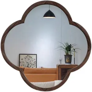 Modern style simple custom decor home furniture space saver with wooden frame wall mirror