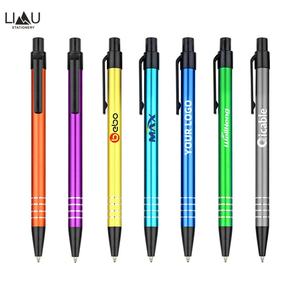 Hochwertiger benutzer definierter Logo Black Metal Gel Pen mit blauer Tinte 0,5mm Schreib breite für Büro und Schule Verwenden Sie VIP Gift China Factory - Product Image 2