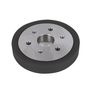 Poliuretano Side Through Hole Roda De Borracha Roda De Alimentação De Liga De Alumínio De Aço Inoxidável Corte Customizável Resistente Ao Desgaste - Product Image 5