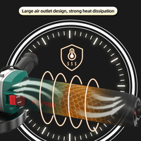 Meuleuse d'angle industrielle 5 pouces 1250W, haute performance, nouvelle conception, filaire, AC, sans balais