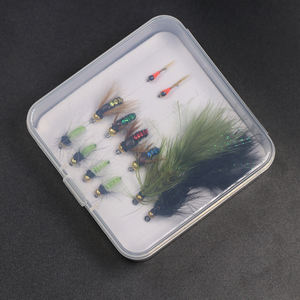Mouches Scud Bug Worm Nymphs Flies Woolly Bugger personnalisées, 12 pièces/boîte, hameçon pour la pêche à la truite, appât pour la pêche à la carpe, fabrication de mouches - Product Image 4