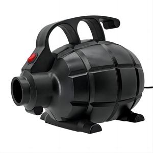 600W Schwarze Schnellfüll-Elektropumpe Hochdruck-Luftpumpe mit 5 Düsen für Luftmatratze Pool Spielzeug Schlauchboot - Product Image 1