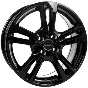 CERCHI EN LEGA EMBLEME 7x17 4x100 ET 40 NOIR BRILLANT - Product Image 1