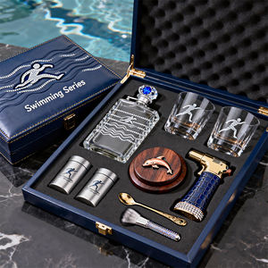Coffret Cadeau <span class=keywords><strong>Whisky</strong></span> Série Swimming Motion – Kit d'Infusion Fumée au Bourbon pour Cocktails – Événements et Compétitions de Club Personnalisés de Qualité Supérieure - Product Image 1
