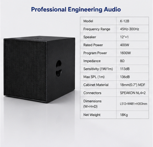 Équipement audio professionnel 12 Ich, il rend <span class=keywords><strong>les</strong></span> solutions <span class=keywords><strong>les</strong></span> plus rentables, K12B - Product Image 5
