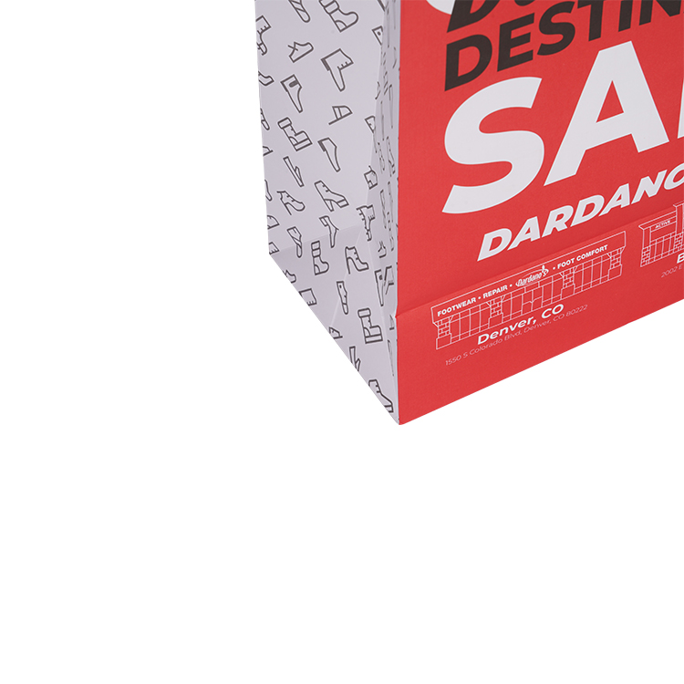 Wholesale retail grocery shopping packaging custom made fast food take away clothes packaging kraft paper bag