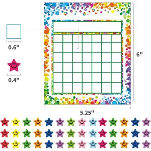 Tableau de récompenses incitatives pour le comportement en classe et à la maison des élèves avec 2400 autocollants étoiles - Product Image 2