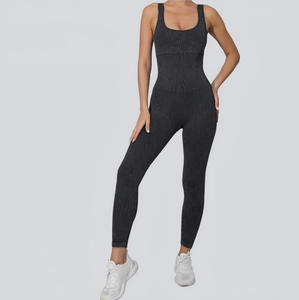 Kadın Kalça Kaldırıcı Kum Yıkama Tek Renk 2 Parça Aktif Giyim Kırışmaz Dar Kesim Dikişsiz Esnek Spandeks/Naylon Spor Giyim - Product Image 6