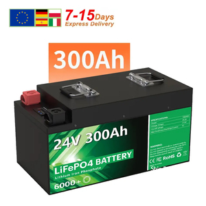 Batería de fosfato de litio de 12V 24V para energía solar, 100Ah 200Ah 280Ah 300Ah, paquete de baterías de 24V, con envío desde la UE (sin impuestos) - Product Image 1
