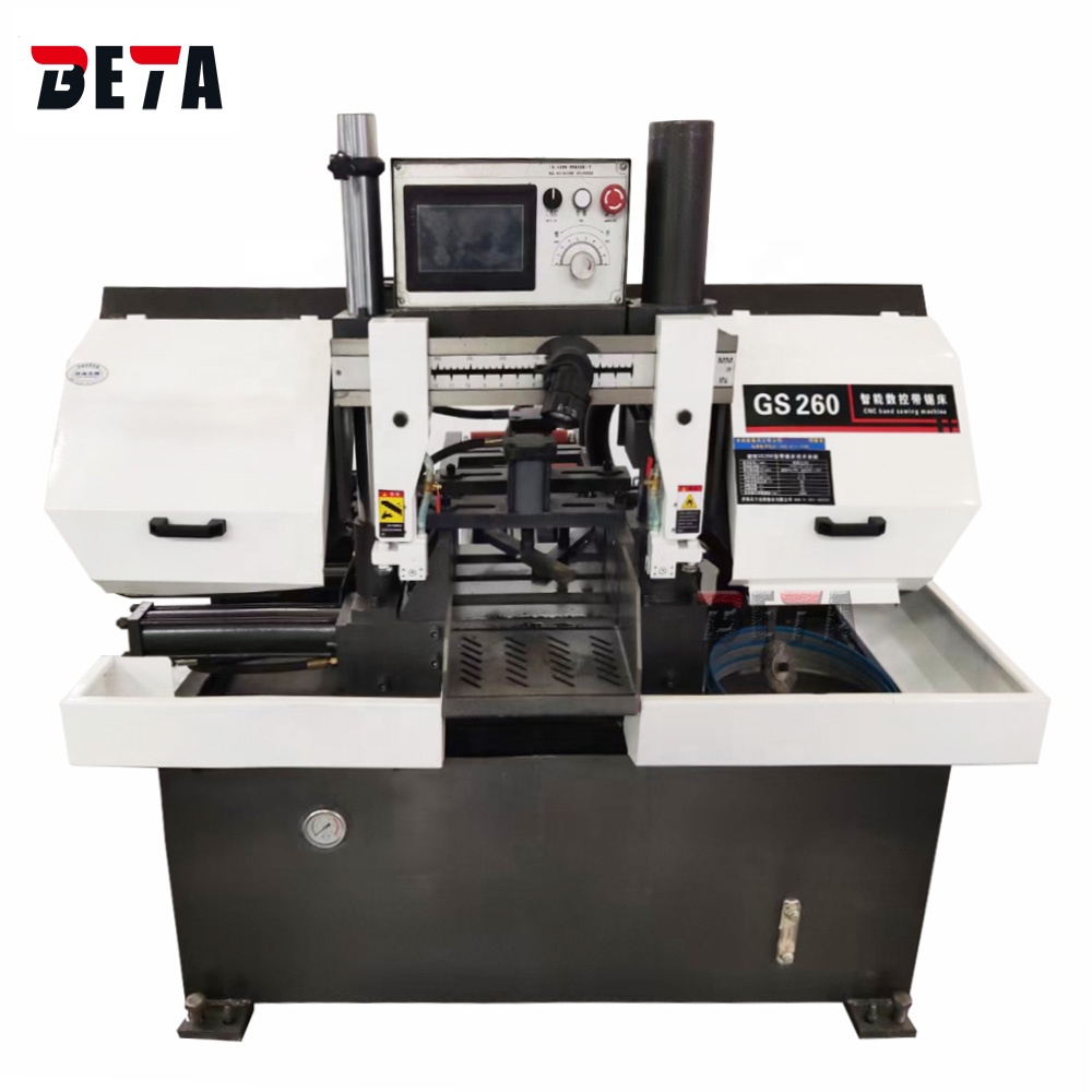Автоматическая ленточная пила GS260 с ЧПУ, универсальная ленточная пила для резки металла