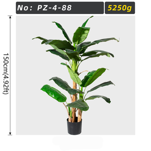 Arbre <span class=keywords><strong>bananier</strong></span> artificiel de 150 cm (4,92 pieds), plante tropicale artificielle <span class=keywords><strong>en</strong></span> <span class=keywords><strong>pot</strong></span>, faux arbre à feuilles de <span class=keywords><strong>bananier</strong></span> pour la décoration intérieure de la maison, du bureau, du centre commercial, de l'hôtel - Product Image 6