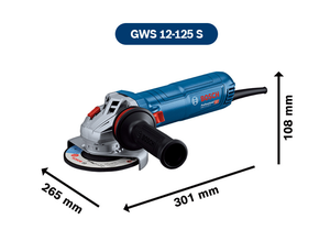 Meuleuse d'angle professionnelle haute performance <span class=keywords><strong>Bosh</strong></span> GWS 12-125 S/12-150 S/12-150 P, 125 mm/150 mm, 1200 W, pour la découpe et le meulage des métaux - Product Image 4