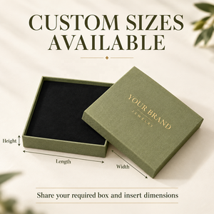 Caja de Embalaje de Joyería de Lujo con Logotipo Personalizado, Caja de Regalo Rígida de Papel Texturizado con Estampado Floral para Collar, Pulsera y Pendientes - Product Image 3