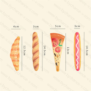 Idée cadeau pour les invités de la fête baguette pizza tranche croissant hotdog en forme de stylo à bille drôle pour les prix du <span class=keywords><strong>concours</strong></span> de la saison des fêtes - Product Image 6