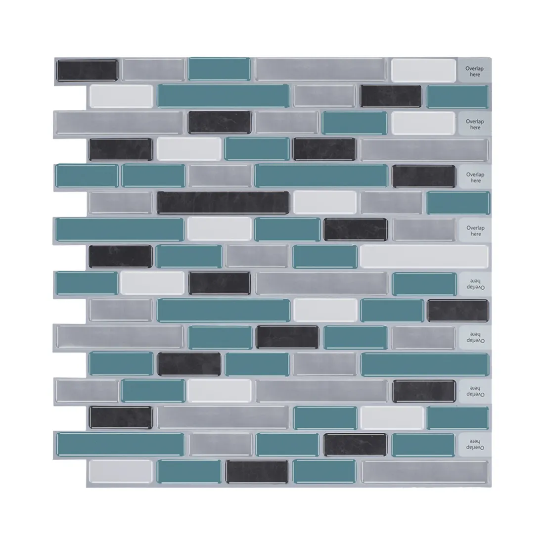 Vinyl Peel and Stick Wall Tile 12*12 Inch Kitchen Tile Backsplash Fireplace Mould-proof Function