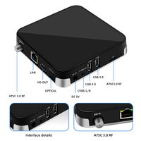 Tuner TV 4K ATSC 3.0 gratuit, tuner TV numérique hybride ATSC OTT, boîtier TV numérique intelligent Android 2+16 Go, double Wifi 2.5G/5G, boîte de conversion.