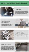 Commerciële hoogproductieve mango-kersen-passievrucht sapcentrifuge/pulper/extractor machine JL-500 380V voor fruitverwerking