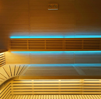 Penjualan terlaris persediaan pabrik dalam ruangan Sauna kering tradisional ruang Sauna untuk 3-4 orang penggunaan