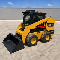 Gebrauchter CAT 246D Kompaktlader Original 3 Tonnen Gebraucht-Radlader für Bau- und Landschaftsbauarbeiten
