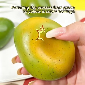 Color Changing Mango Squishy Toy Handmade Crispy Mango Stress <b>Ball</b> Stress <b>Ball</b> Fidget <b>Ball</b>, ASMR Sensory Stress Relief Toy - Product Image 3