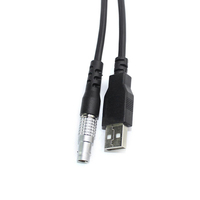 Câble de transfert de données USB vers 5 broches mâle DNA Digital Levels GEV189(734700) pour station totale Leica vers WIN7 WIN8